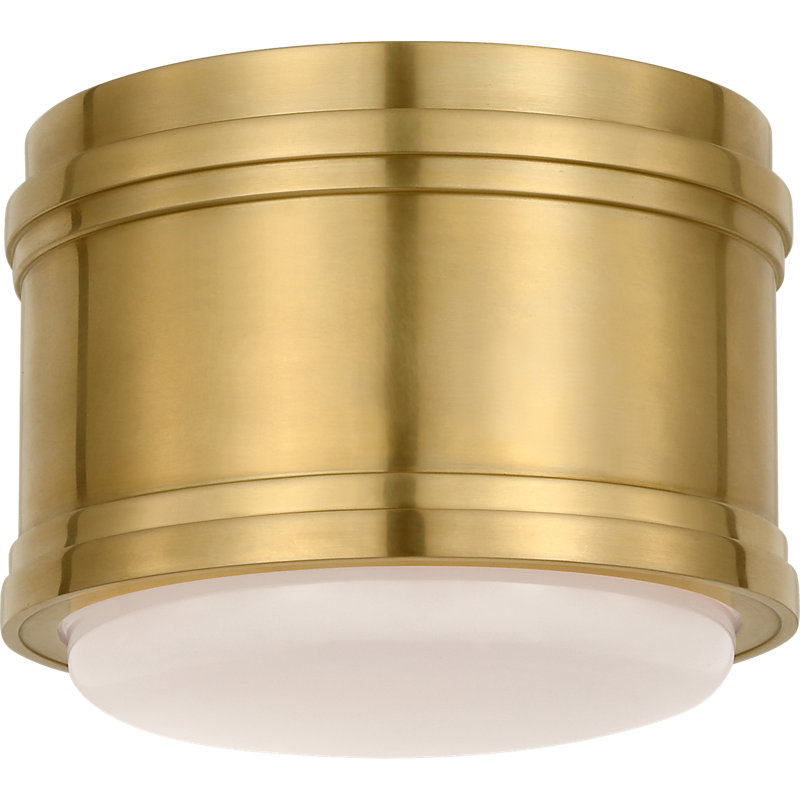 Chapman & Myers 1 - Light LED Flush Mount, Antique-Burnished Brass