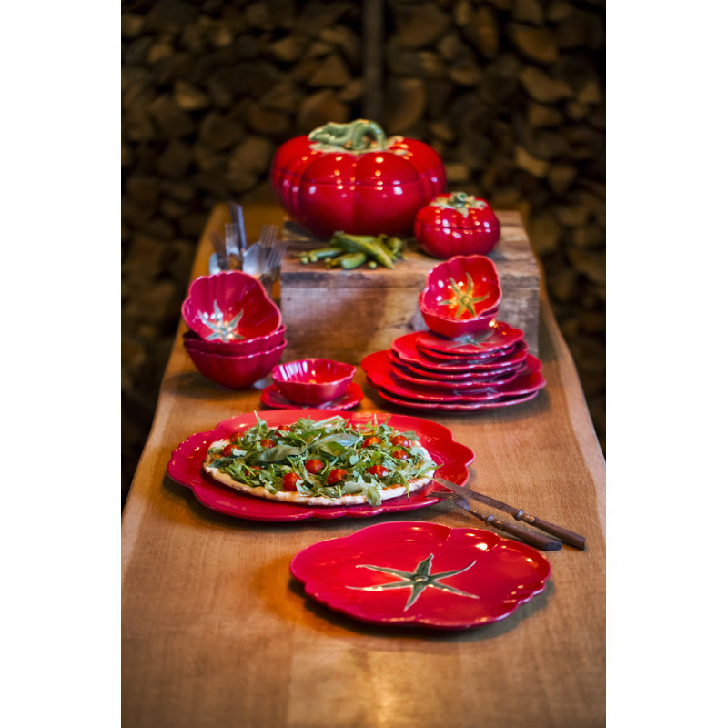 Tomato Earthenware Dinner Plate
