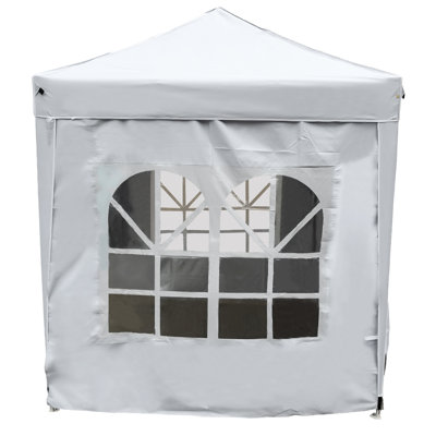 Aenea Dakota Fields White Fabric Side Wall for Gazebo