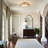 Antique Circular Led Flush Mount Light With Clear Crystals