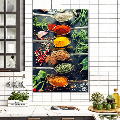 Spoons Of Spices Canvas Print