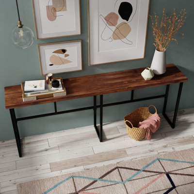 Esterly Rose 90" Solid Wood Console Table