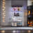 Versatile Two-Door Glass Display Cabinet with Multiple Features