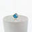 15x29.5" Blue and White Agate Slice Table Lamp with Marble Base