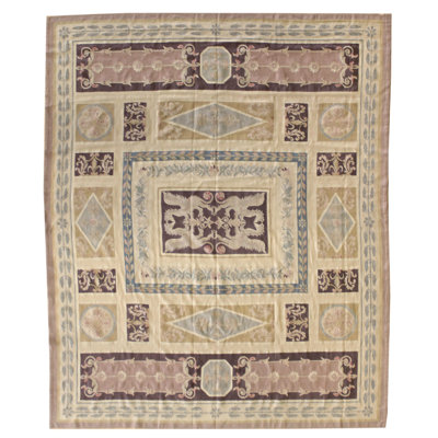 Aubusson One-of-a-Kind 7'9" X 9'1" Area Rug