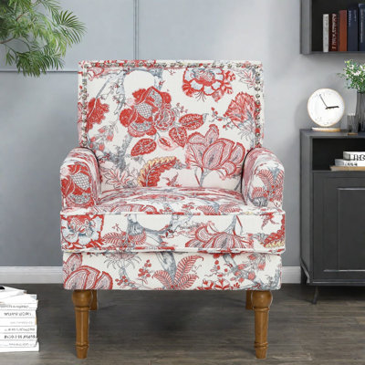 Chaises décoratives confortables en tissu de bois de style floral pour la maison