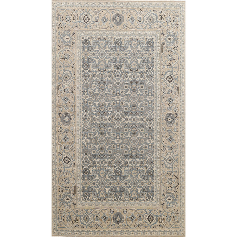Tapis oriental beige / gris en laine