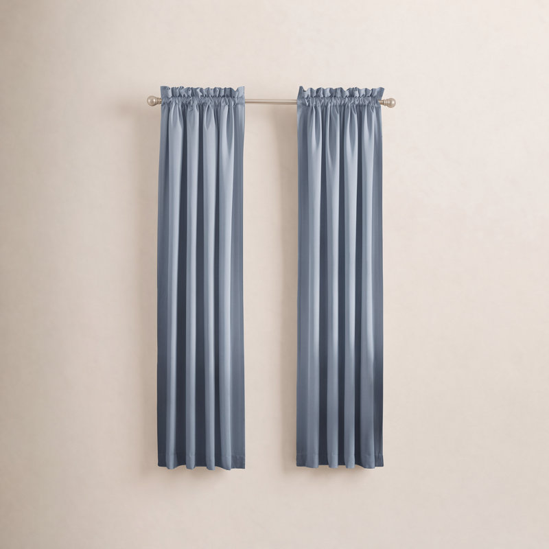 Polyester Thermal Room Darkening Curtain Panel - Basics by Wayfair™, 54" W x 63" L, Leaf