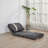 Perica Compact Modern Japandi Futon Lounge Chair with Corduroy Fabric and Adjustable Backrest.-115818233