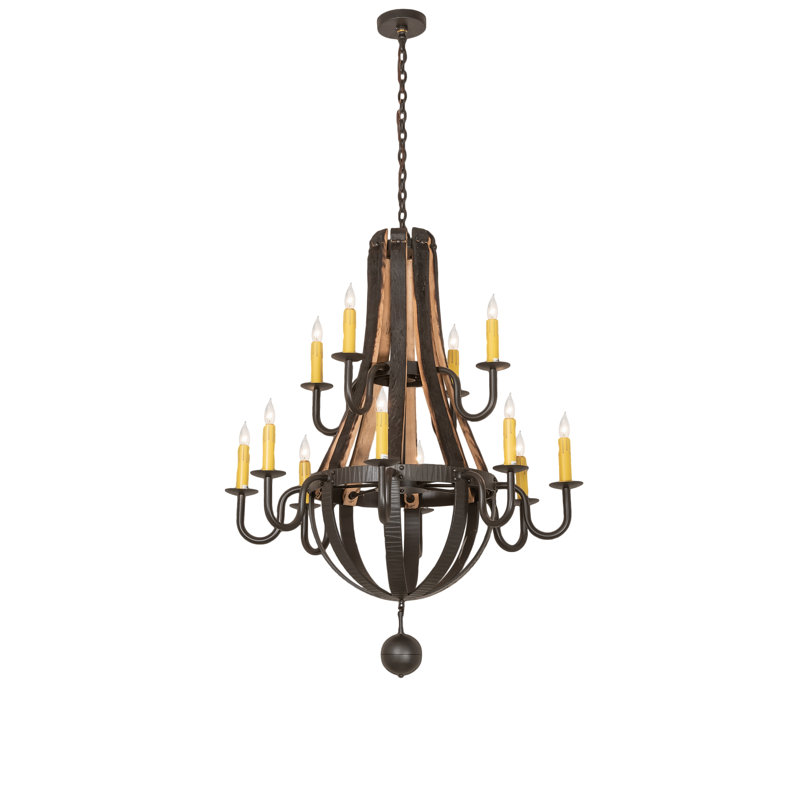 Stave Madera 12 - Light Chandelier