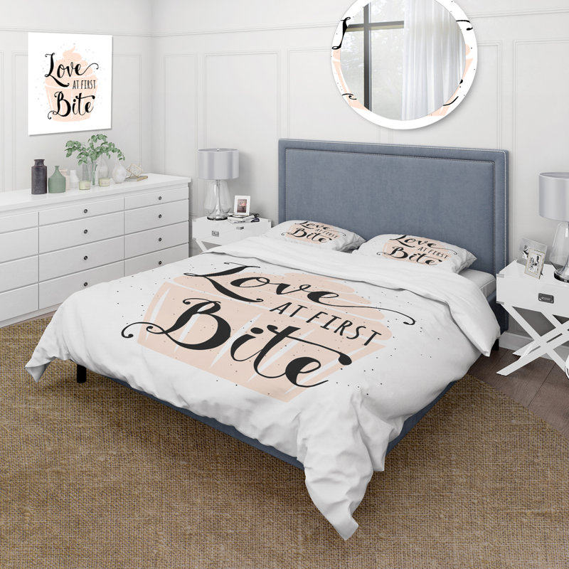 Love At First Bite - Ensemble de housse de couette traditionnel - Microfibre de polyester