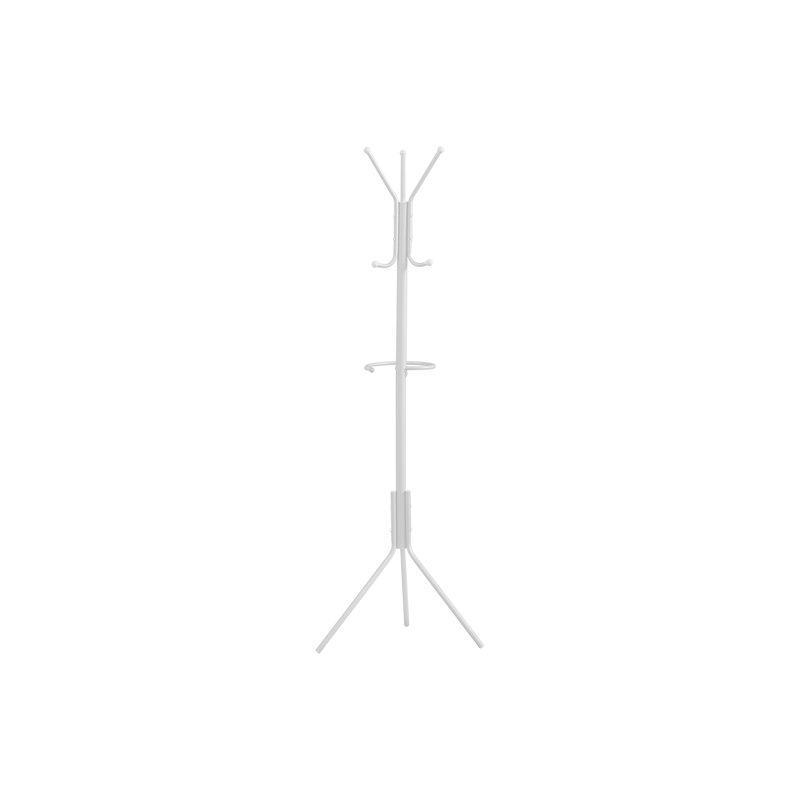 Portemanteau, portemanteau, autoportant, barre suspendue, 6 crochets, entrée, chambre à coucher, métal, contemporain, moderne