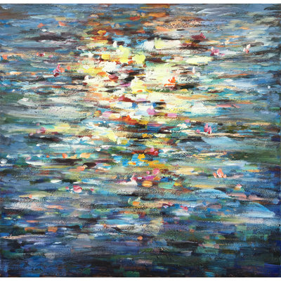 " Abstract Water Lily " Painting Print