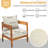 2 Set Of Outdoor Seat And Back Cushion ，Patio Furniture Cushions With Removable Cover-1512310054-1512310056