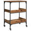 Kitchen Trolley Engineered Wood Dining Room Cart Serving Station Mobile