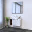 Meuble-lavabo simple 31,5 po avec plateau en bois manufacturé Karaya-671452091