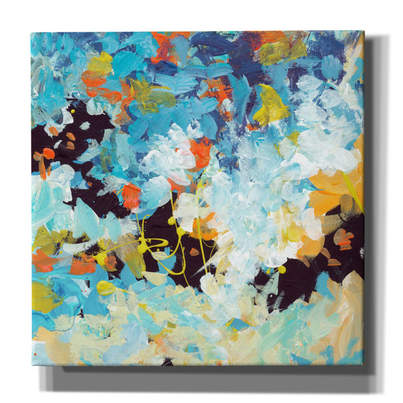 «Lunar Freefall 2» par Jan Weiss, art mural sur toile, H 12 po x l 12 po x P 0,75 po