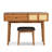 43.3" Classic Vanity In Brown, With Flip-Top Mirror, Stool And Three Drawers For Functional Space Saving Storage Brown Wood Practical