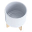 Jardinière 8 "avec support, blanc