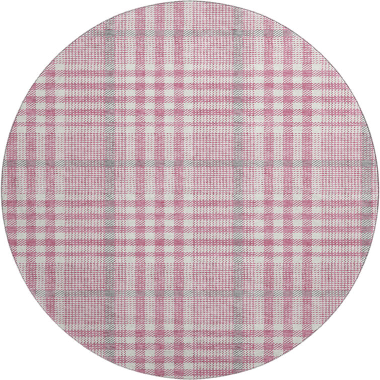 Premium Machine Washable Corry AMF1054 Plaid Rug