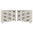 Armoire de rangement à chaussures 3 portes Lismore (ensemble de 2) - peut contenir 40 paires