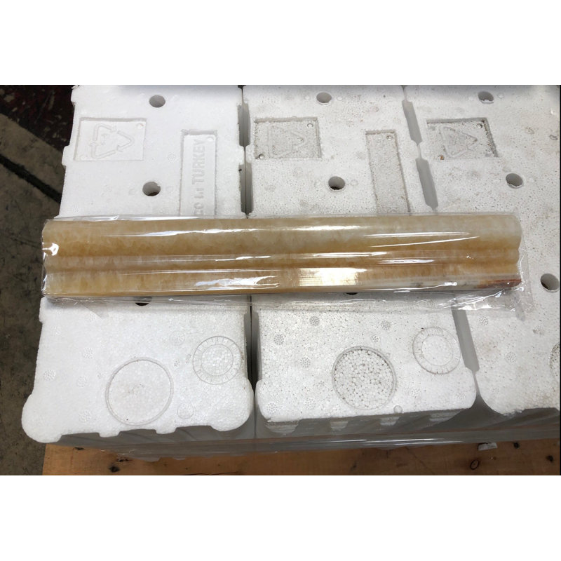 Honey Onyx 2" x 12" F1 Chair Rail Onyx Look Wall Liner