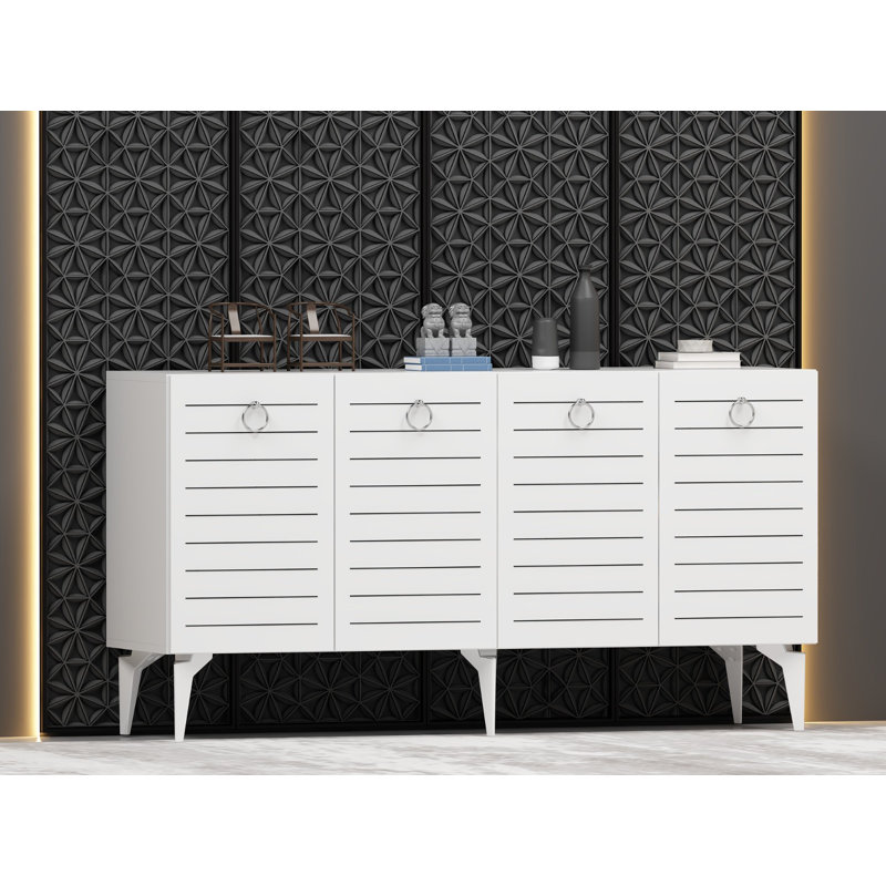 Olivia 79cm Sideboard, White