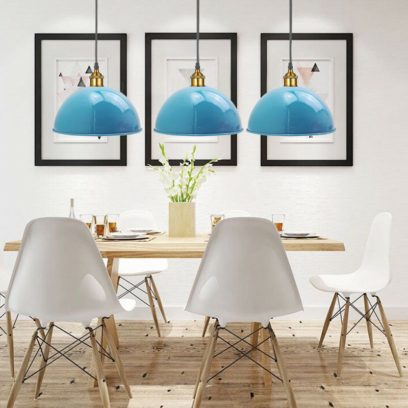 Lorenza 1 - Light White Single Pendant, Light Blue