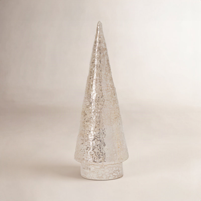 Metallic Textured LED Tree 3.5"x 10", 10 in x 3.5 in