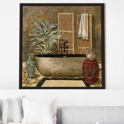 «Asian Warmth I (Square)» par Charlene Olson, reproduction