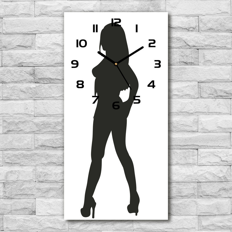 Janeidy Glass Wall Clock, Black