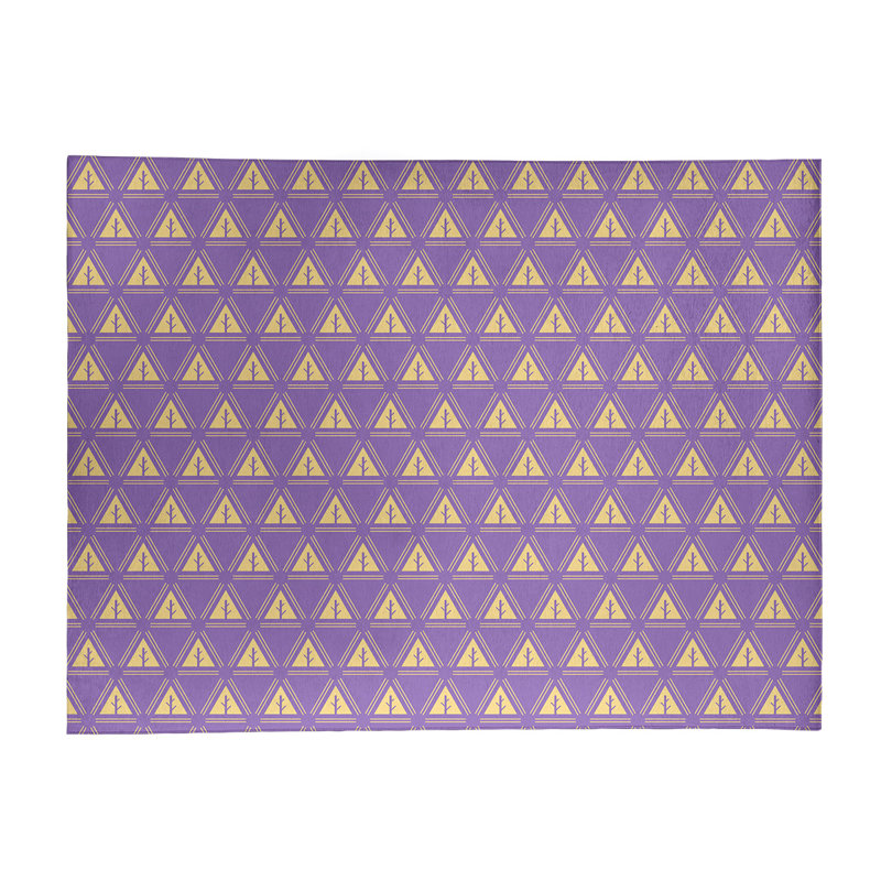 Tapis mauve/jaune minimal trees, Rectangle 8 pi x 10 pi