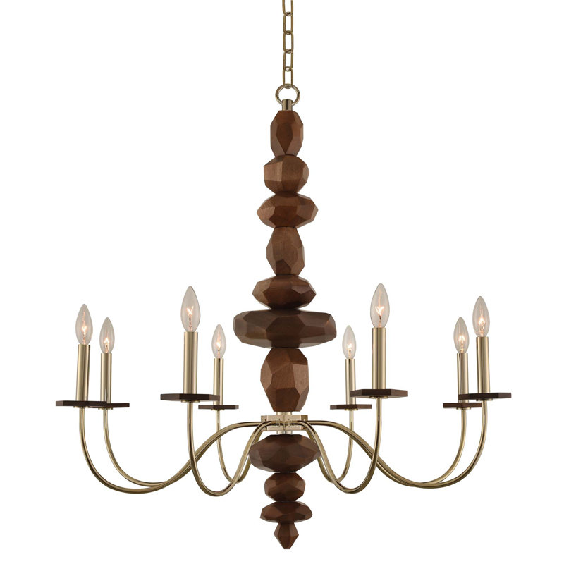 Lustre champagne Lassen 8 LT Kalco