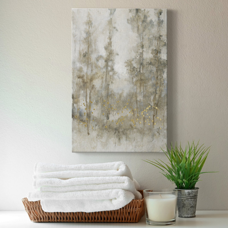 Thicket of Trees I - Toile tendue avec châssis de qualité supérieure - prête à être accrochée, H 27 po x l 18 po x P 1 po