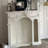 Beige Solid Wood Freestanding Fireplace