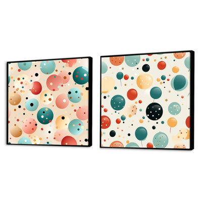 Nathaniel - Abstract Shapes Square Collage Set Of 2