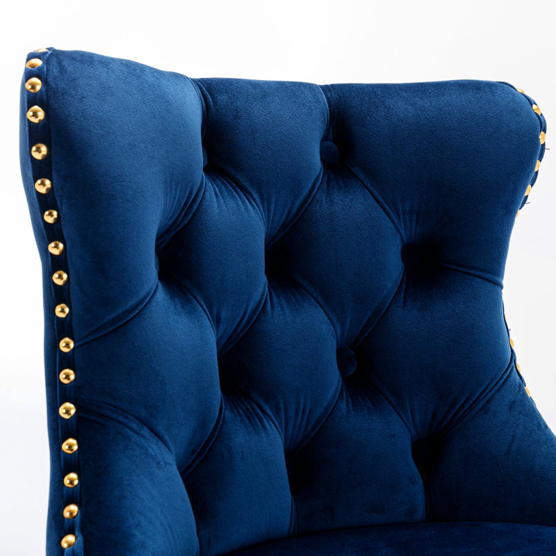 Tabouret de bar en velours bleu de 2 - dossier moderne, hauteur de siège réglable de 25 à 33 pouces pour îlot de cuisine et pub 25 tabourets, velours, dossier confortable