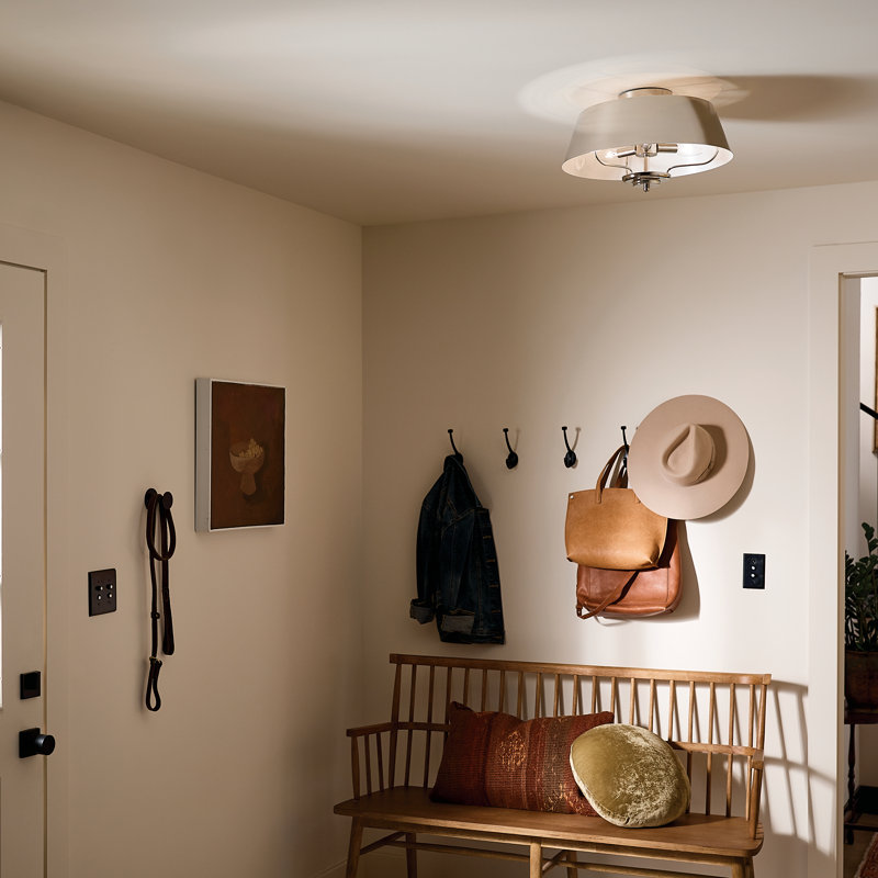 3 - Light Shaded Pendant, Polished Nickel, Polished Nickel