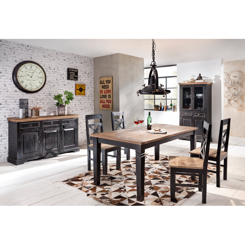 Camillus Solid Wood Cross Back Side Chair