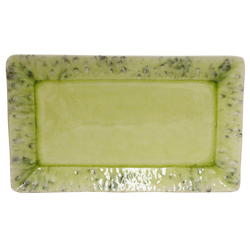 Madeira Stoneware Tray, 0.75" H x 11" L x 4.25" W, Blue