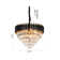 This Exquisite Chandelier Is In Black And Gold Finish. The Frame Is Made Out Of Stainless Steel, And It Comes With Clear Hanging Crystals. The Adjustable Chain Link Makes This Fixture Suitable For Most Ceiling Heights.