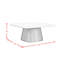 Table basse Crofton en blanc et noir