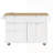 Farmhouse Kitchen Island With Drop Leaf, Storage, And 2 Seatings, Perfect For Modern Rustic Kitchens And Entertaining Guests-1802677096