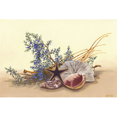 Nouveau Floral Design II - Wrapped Canvas Painting