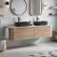 Wall Mounted Single Double Single Vanity Bathroom Vanity With Engineered Marble Top-2121734082