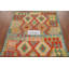 Tapis géométrique réversible kilim 4 x 6
