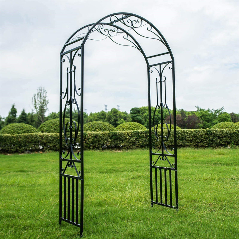 44.1'' W x 17.3'' D Iron Arbor in Black
