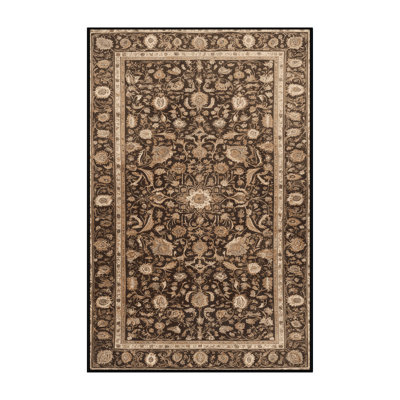 Tapis brun lavable à la machine