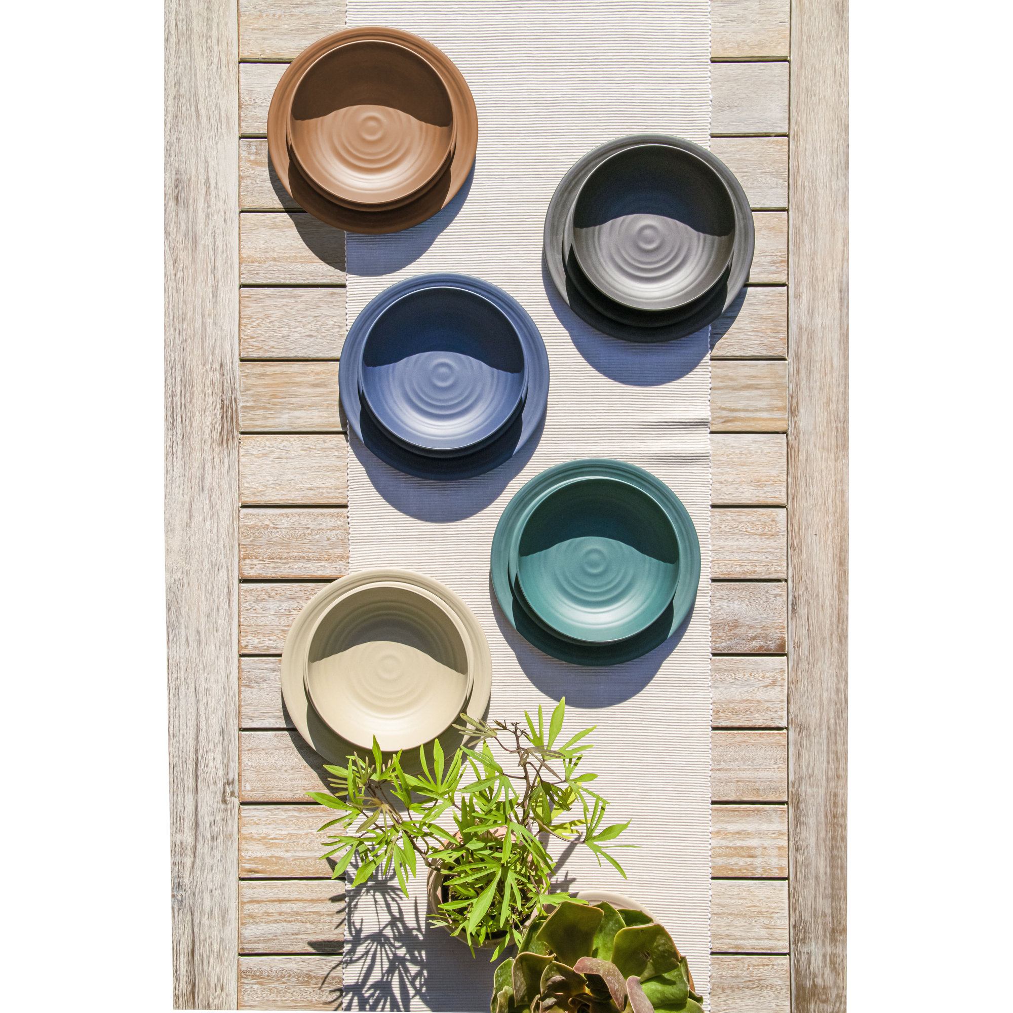 Denver Melamine Pasta Bowl, Gray