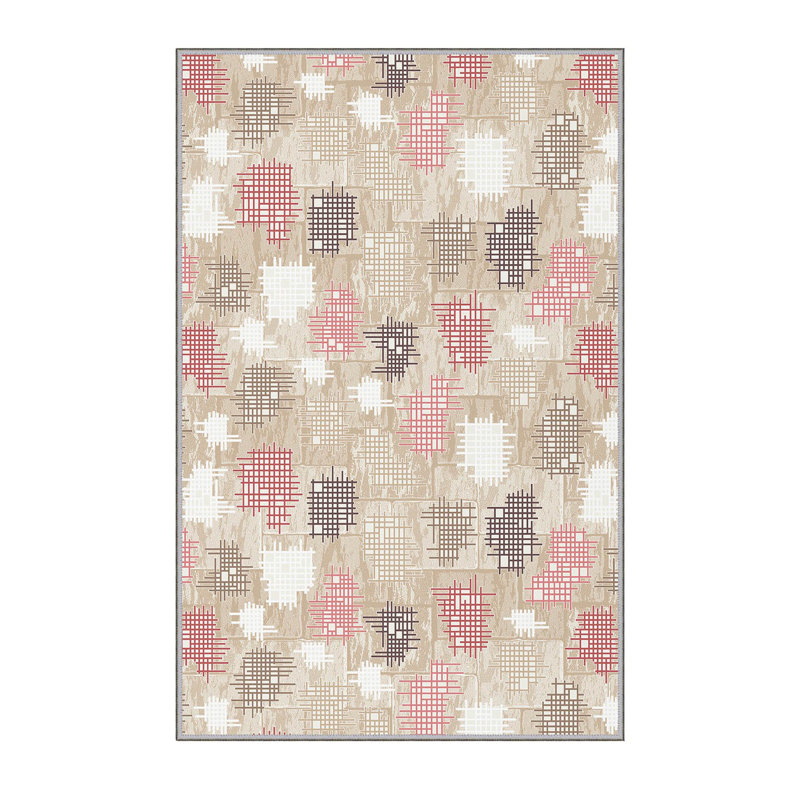 Luxurious 3D Printed Area Carpet, 5.9 x 9.2 Feet | 1% Polyester, .3 in Pile Height, 65 g/m² | Antibacterial & Non-Slip Underside, Machine Washable for Easy Care | Perfect for Living Room, Bedroom, or Office Décor